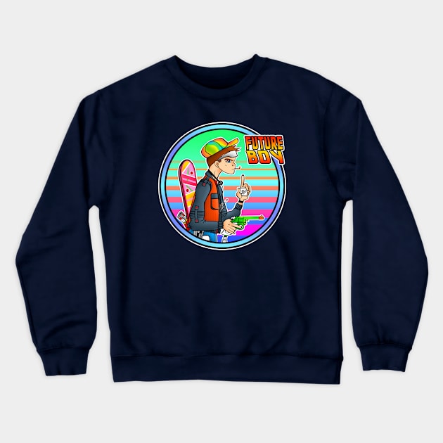 Future Boy Crewneck Sweatshirt by Apgar Arts